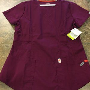 Code Happy Mock Wrap Top